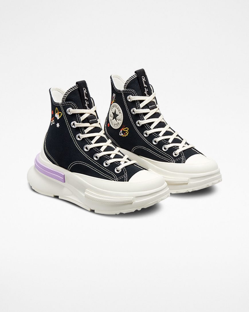 Topanky Na Platforme Converse Run Star Legacy CX Butterfly Wings Vysoke Damske Čierne | SK NWPXQ5